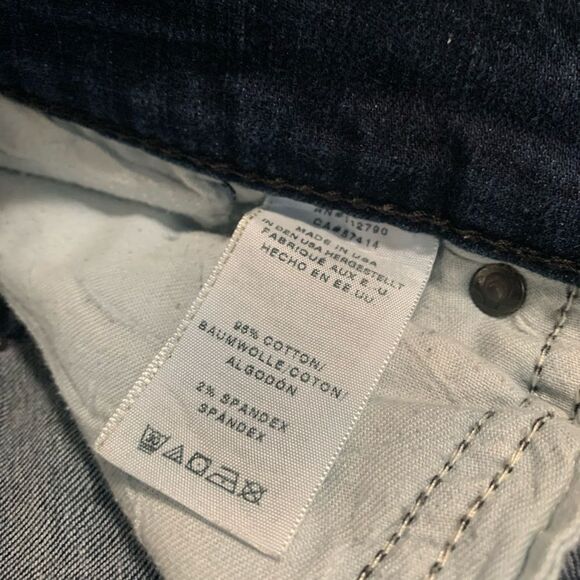 True Religion Geno Relaxed‎ Slim Blue Mens Striped Print  Jeans Size 44x33 - Picture 4 of 8